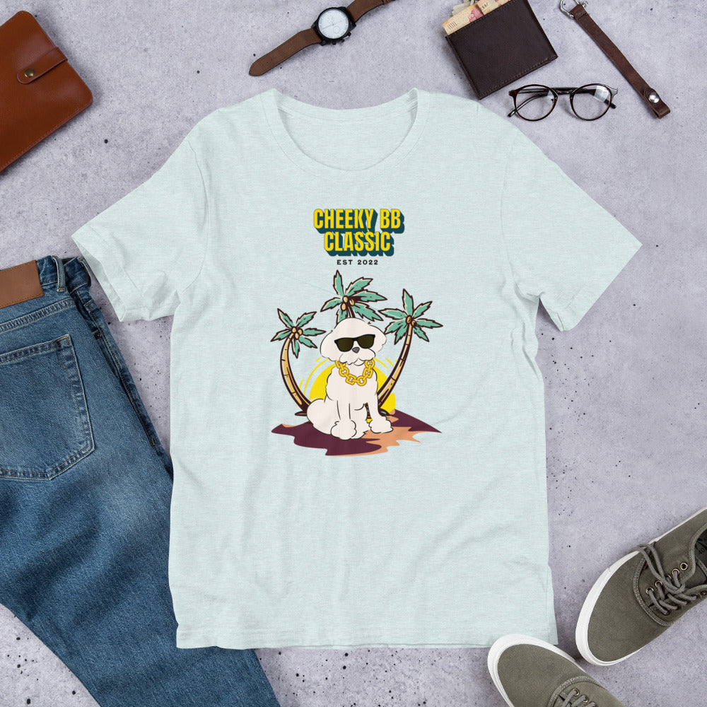 Cheeky Bichon Cute Funny Dog with Sunglasses T-shirt