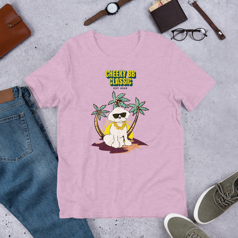 Cheeky Bichon Cute Funny Dog with Sunglasses T-shirt