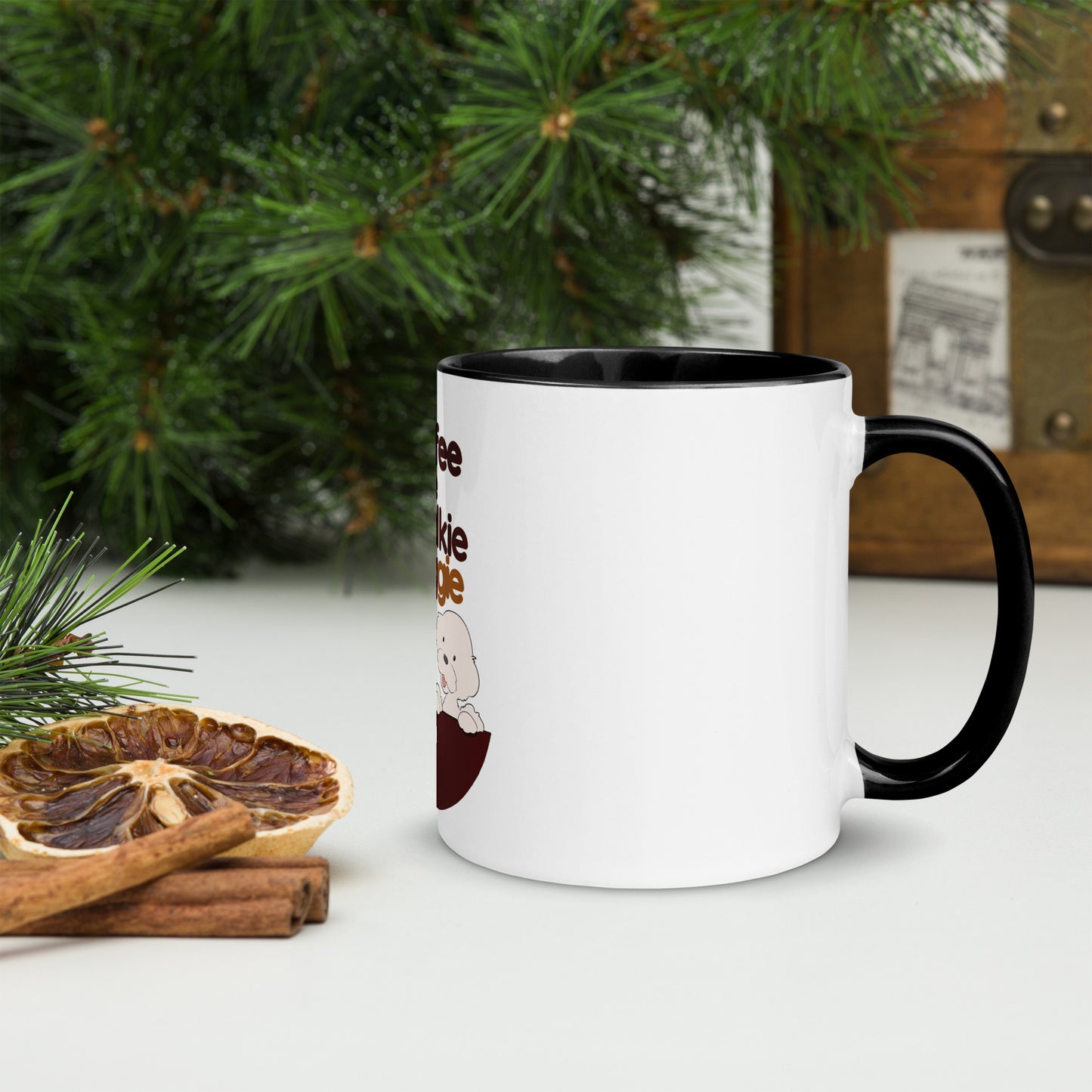 Cheeky Bichon Cute Coffee before Talkie Mug with Color Inside