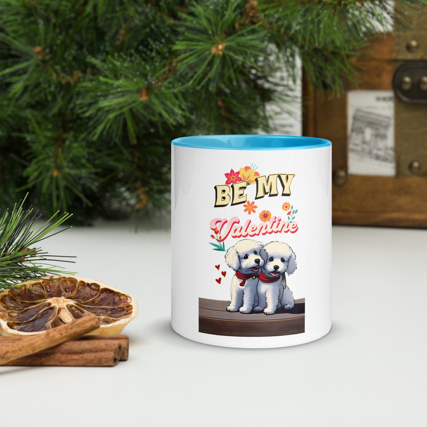 Cute Valentine's Day Mug with Color Inside