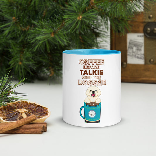 Cute Coffee before Talkie Mug with Color Inside