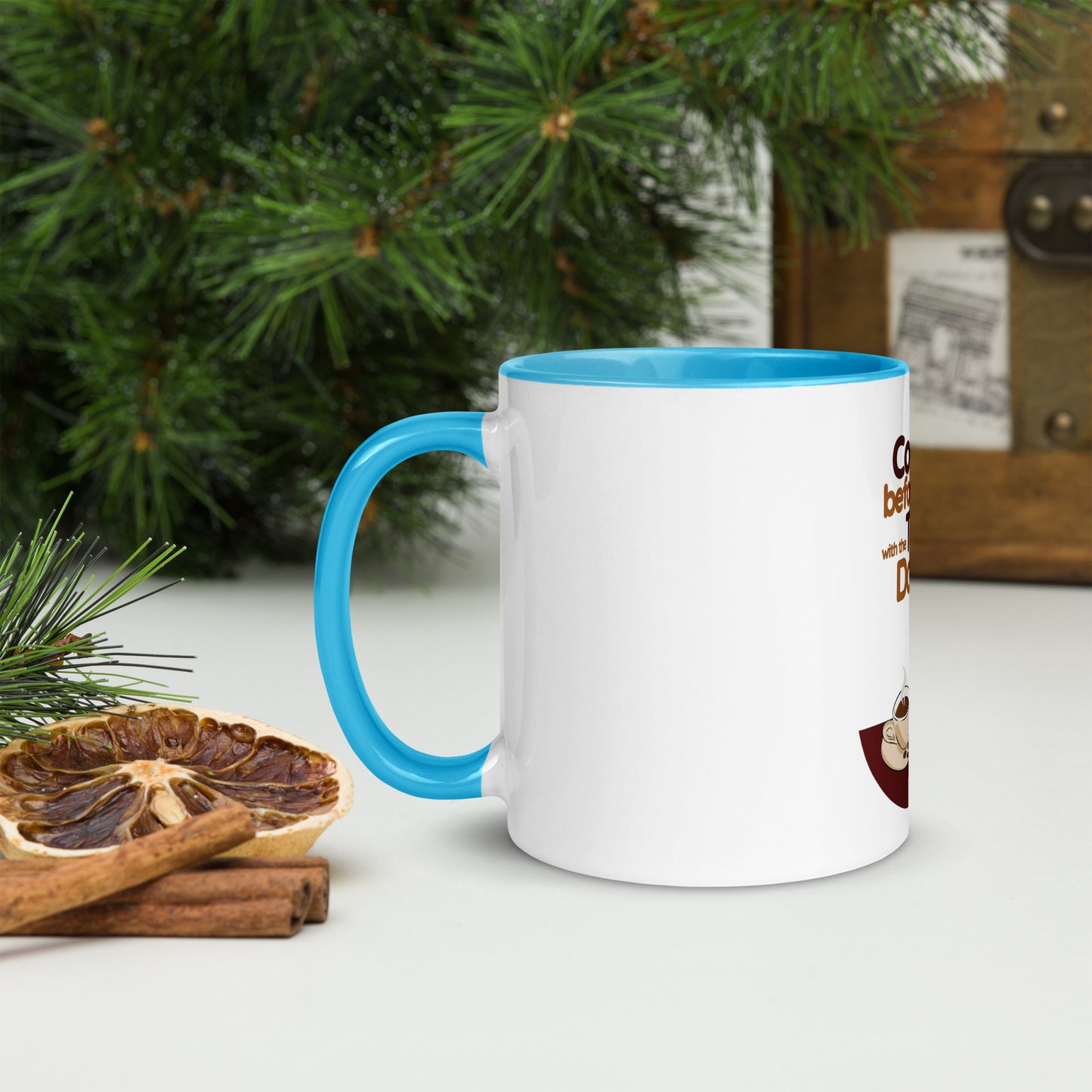 Cheeky Bichon Cute Coffee before Talkie Mug with Color Inside