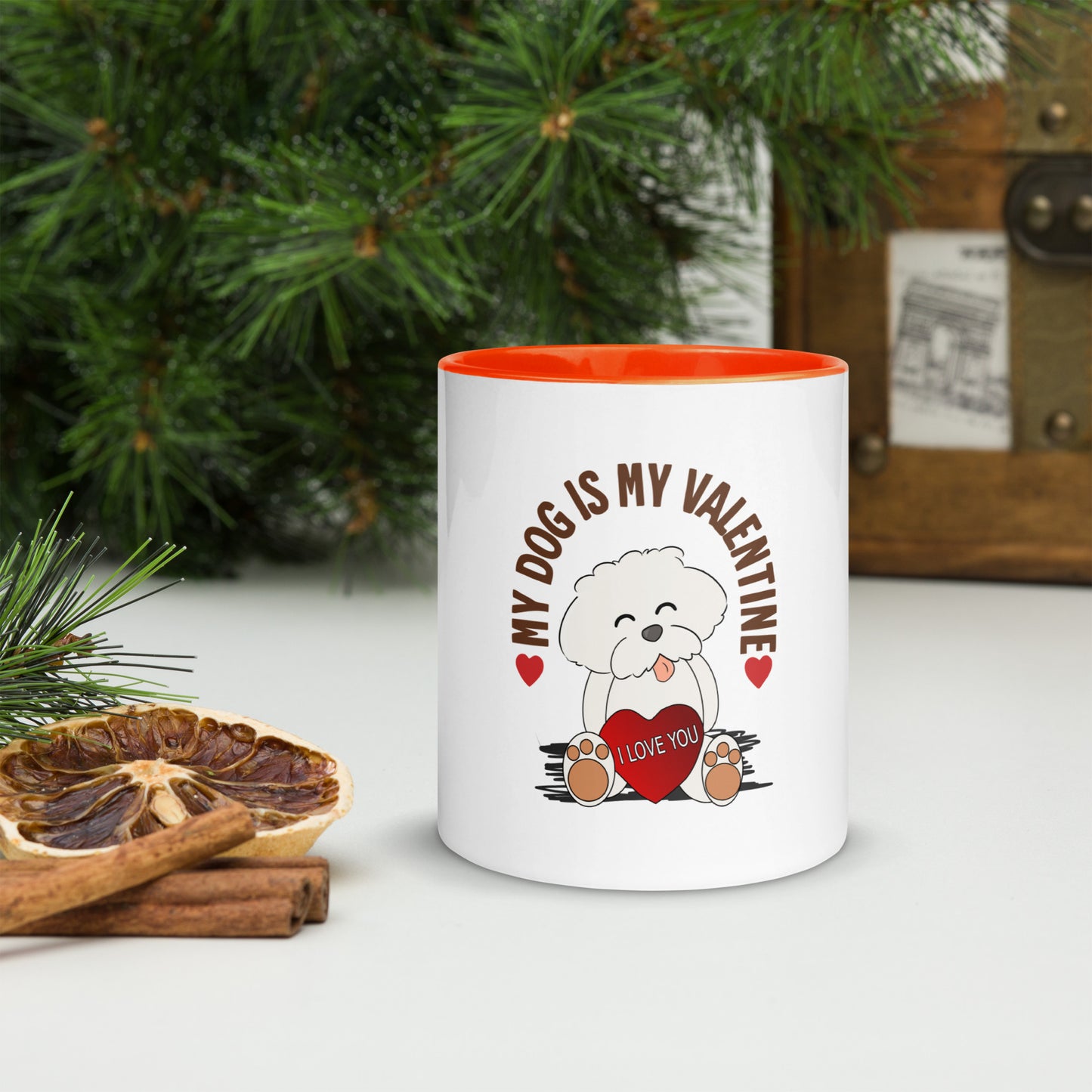 Cheeky Bichon Cute Funny My Dog is My Valentine Mug