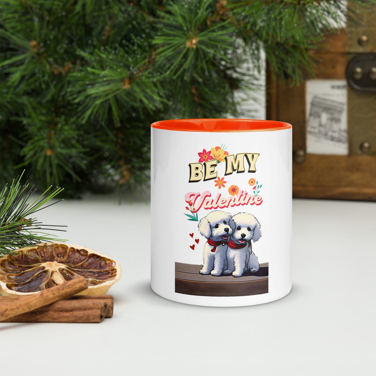 Cute Valentine's Day Mug with Color Inside