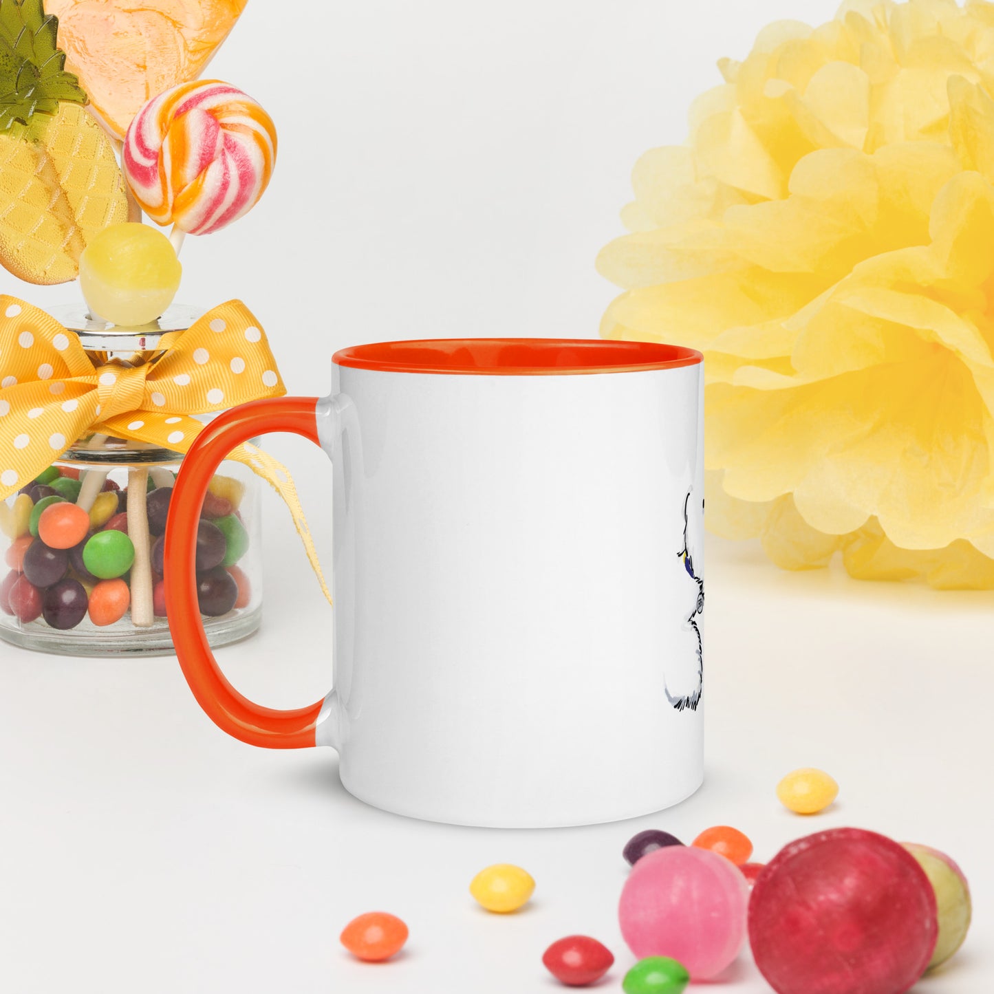 Cheeky Bichon Cute Life is Better with a Dog Mug with Color Inside