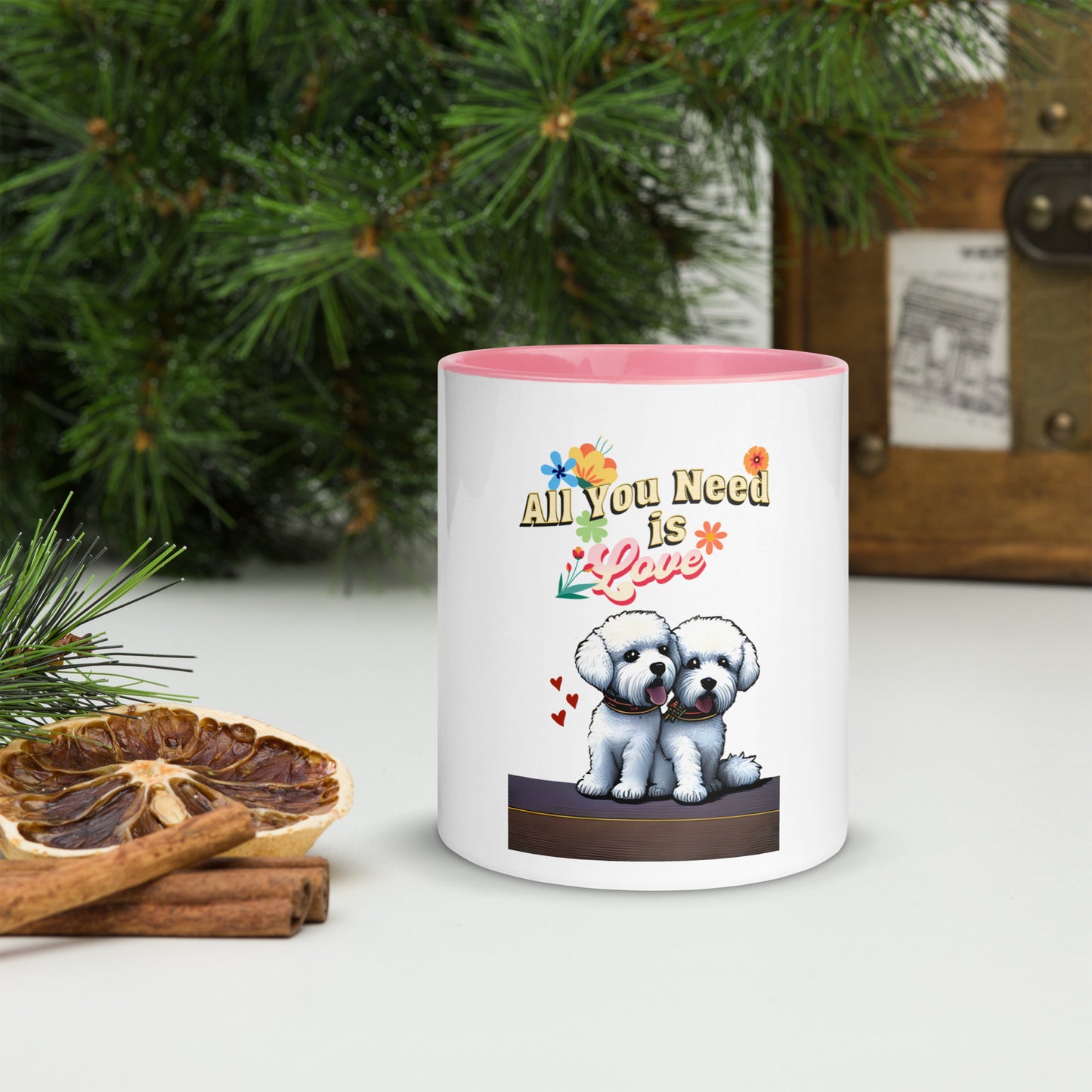 Cute Valentine's Day Mug with Color Inside