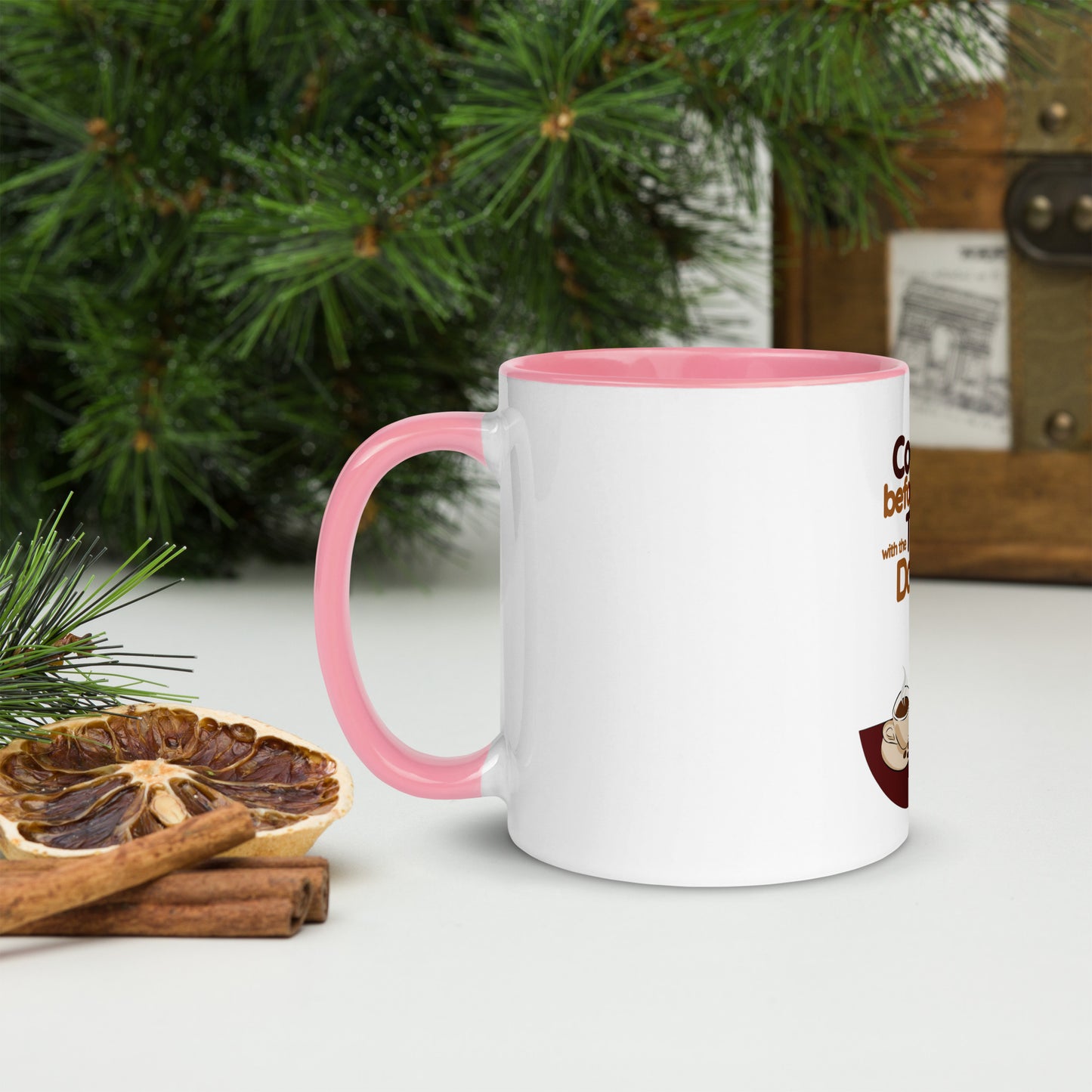 Cheeky Bichon Cute Coffee before Talkie Mug with Color Inside