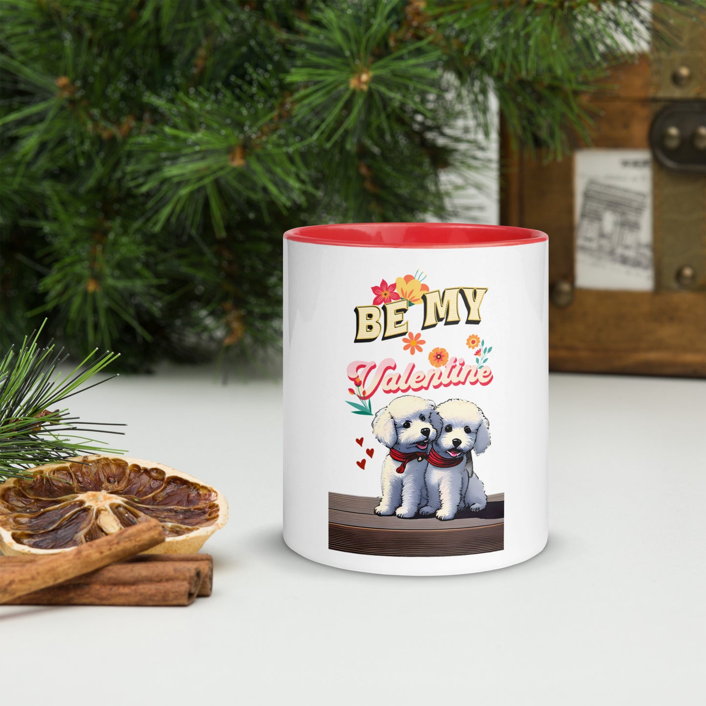 Cute Valentine's Day Mug with Color Inside