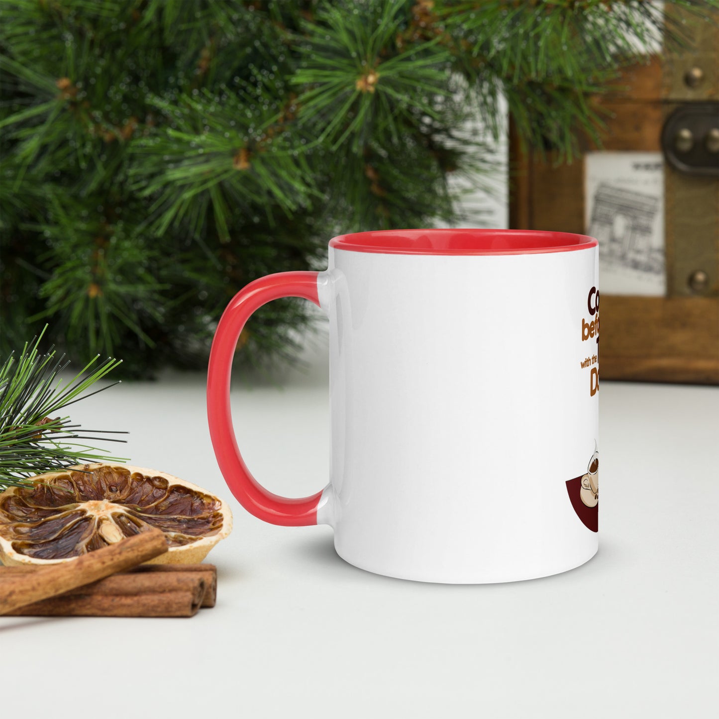 Cheeky Bichon Cute Coffee before Talkie Mug with Color Inside
