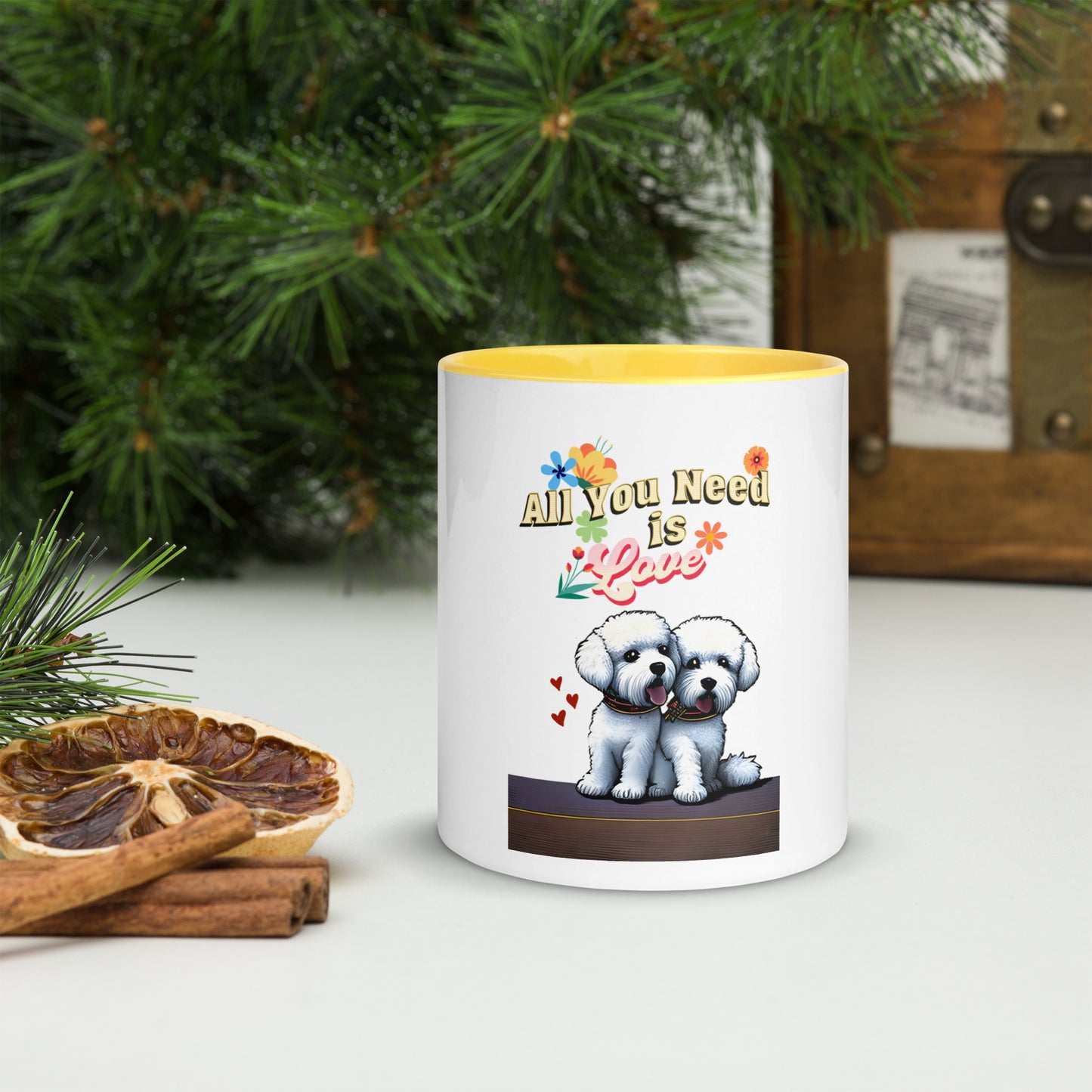Cute Valentine's Day Mug with Color Inside