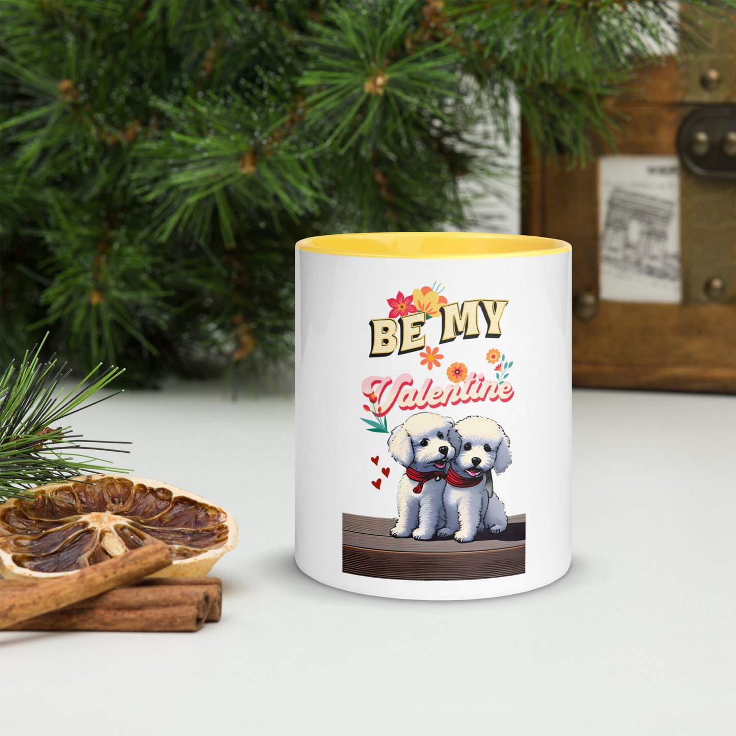 Cute Valentine's Day Mug with Color Inside